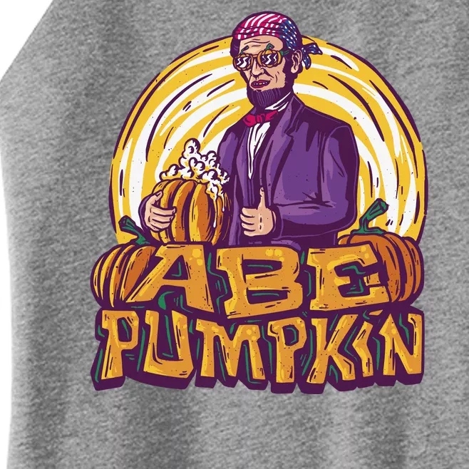 Abraham Lincoln Pumpkin Women’s Perfect Tri Rocker Tank