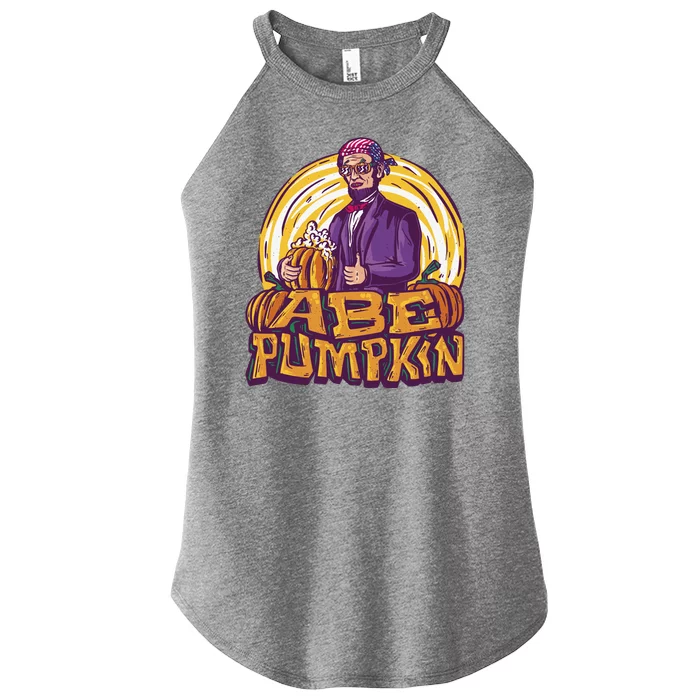 Abraham Lincoln Pumpkin Women’s Perfect Tri Rocker Tank