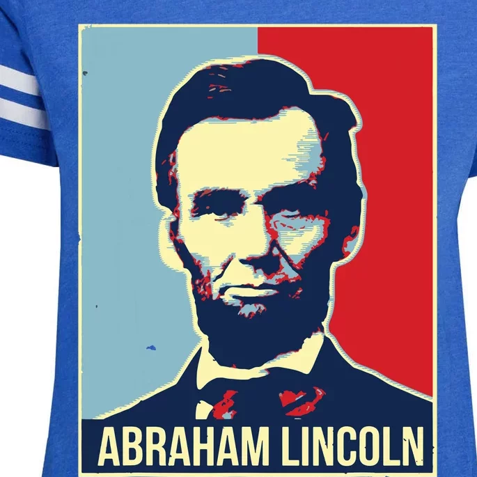 Abraham Lincoln President Enza Ladies Jersey Football T-Shirt