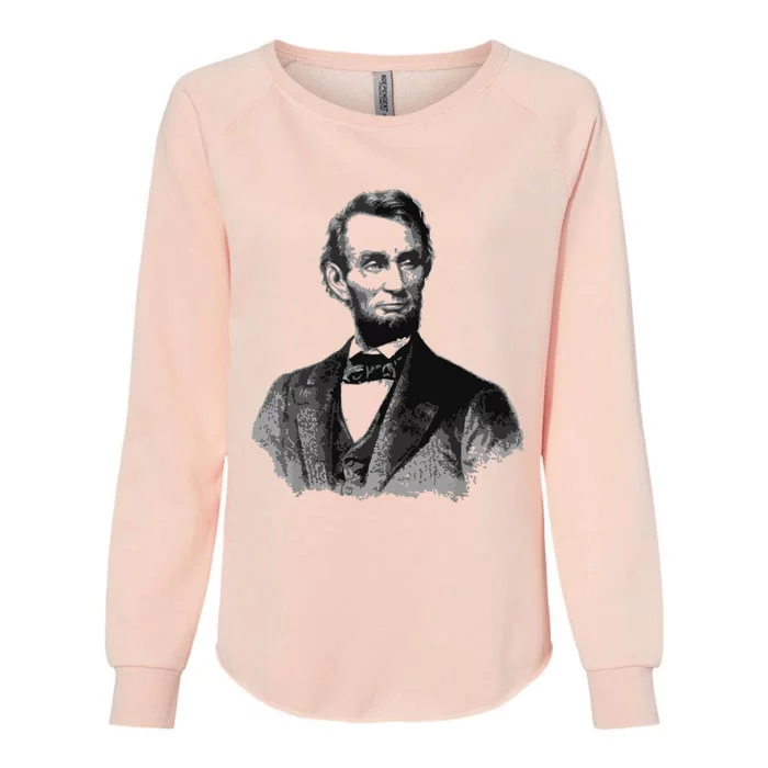 Abraham Lincoln Presidential Portrait Vintage Abe Lincoln Womens California Wash Sweatshirt