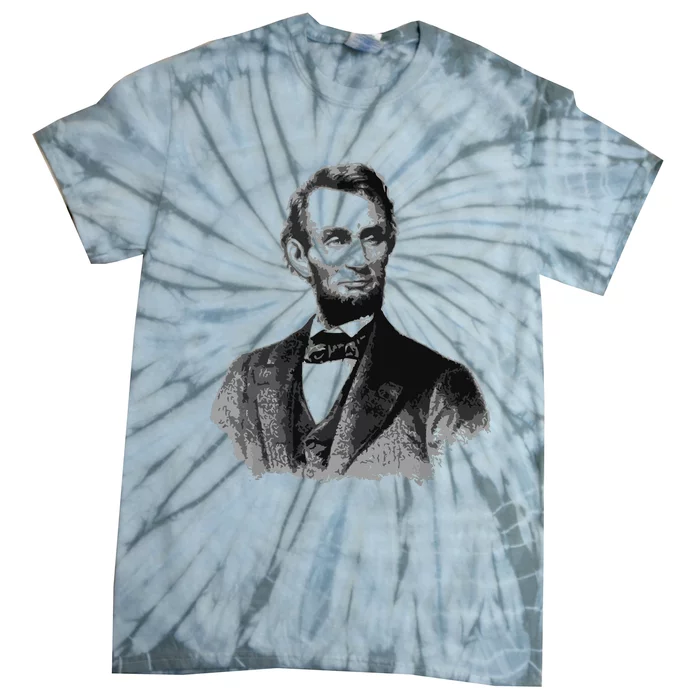 Abraham Lincoln Presidential Portrait Vintage Abe Lincoln Tie-Dye T-Shirt