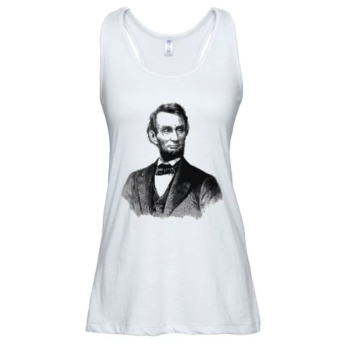 Abraham Lincoln Presidential Portrait Vintage Abe Lincoln Ladies Essential Flowy Tank