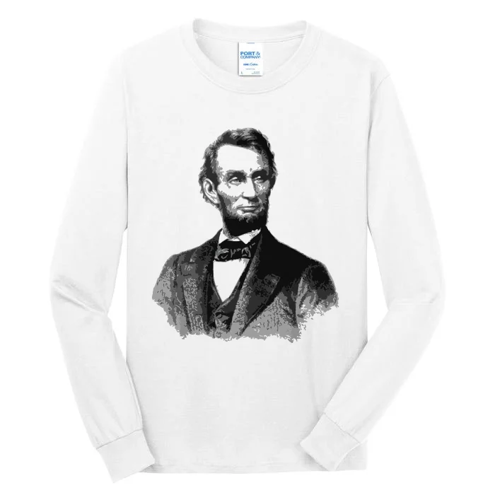 Abraham Lincoln Presidential Portrait Vintage Abe Lincoln Tall Long Sleeve T-Shirt