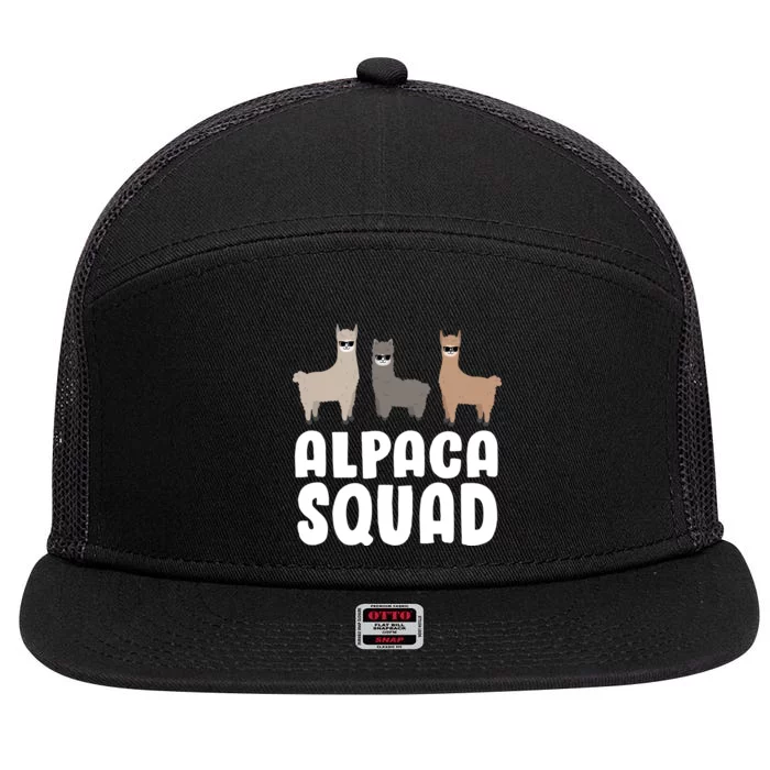 Alpaca Squad 7 Panel Mesh Trucker Snapback Hat