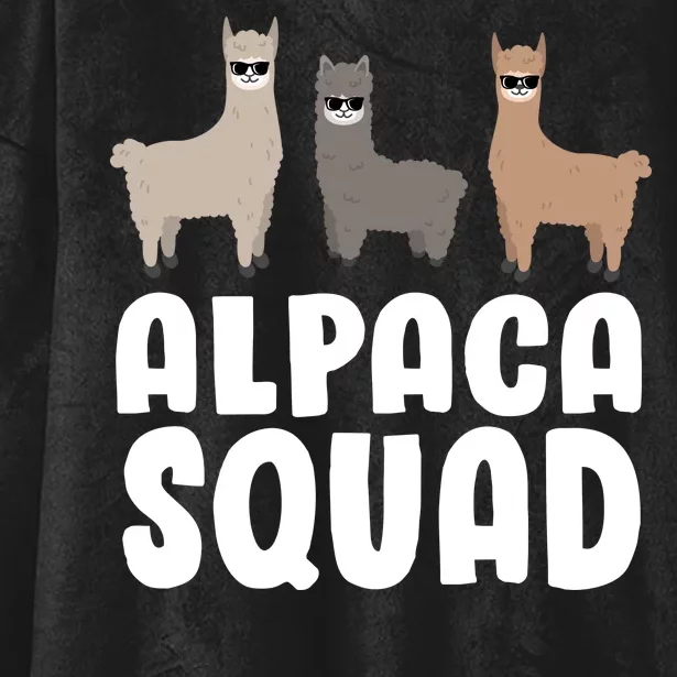 Alpaca Squad Hooded Wearable Blanket