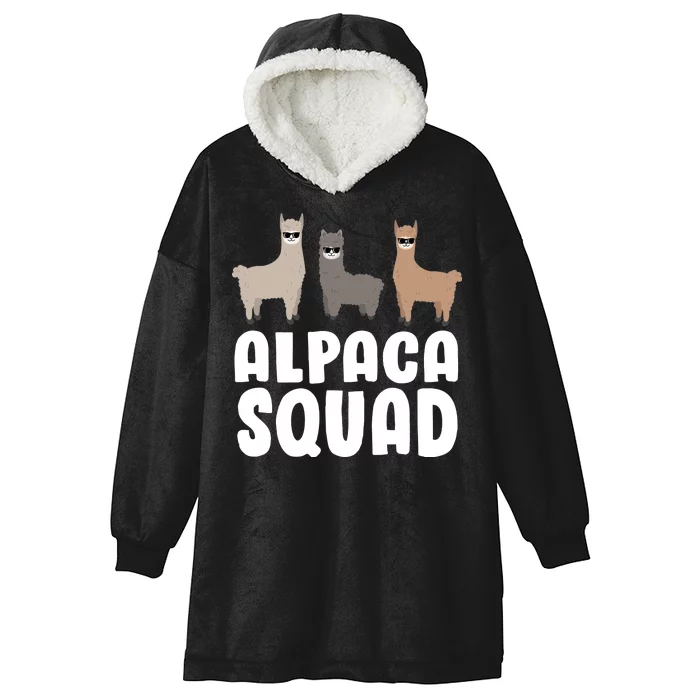 Alpaca Squad Hooded Wearable Blanket