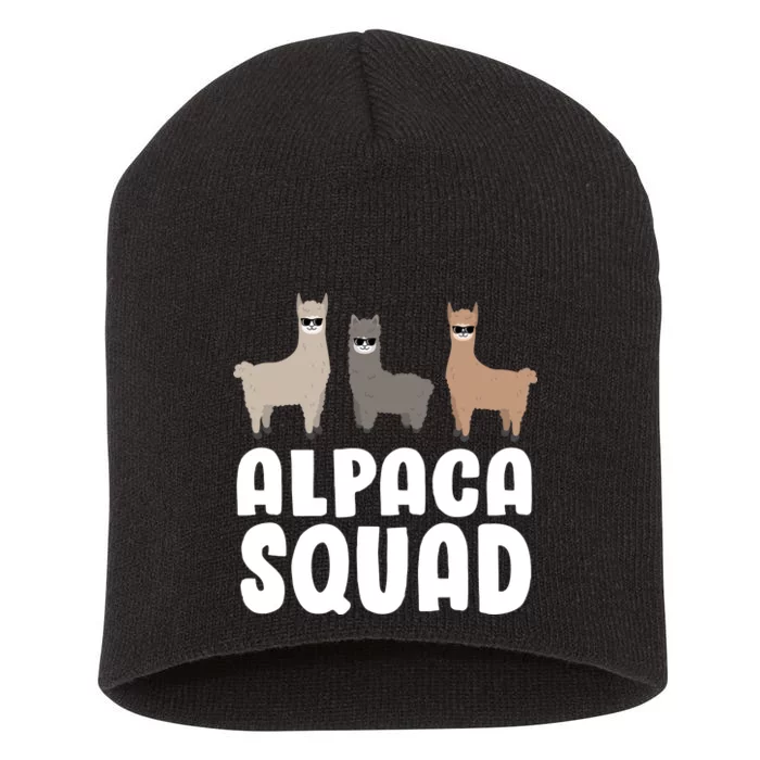 Alpaca Squad Short Acrylic Beanie