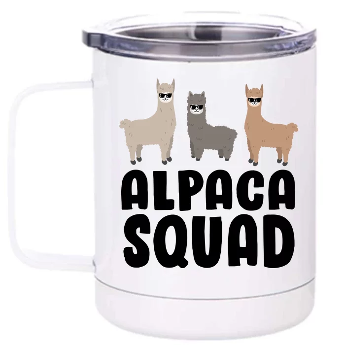 Alpaca Squad Front & Back 12oz Stainless Steel Tumbler Cup