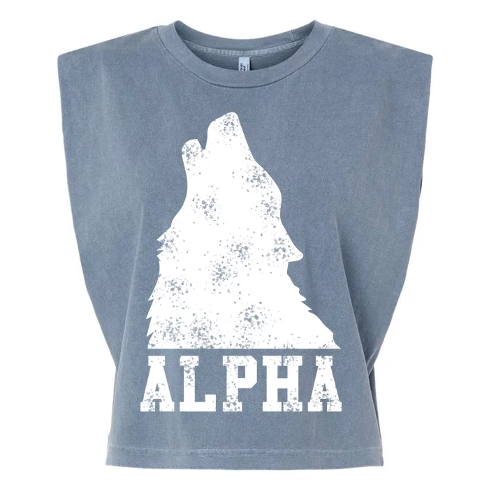 Alpha Wolf Garment-Dyed Women's Muscle Tee