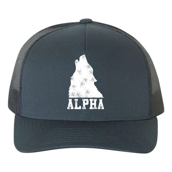 Alpha Wolf Yupoong Adult 5-Panel Trucker Hat