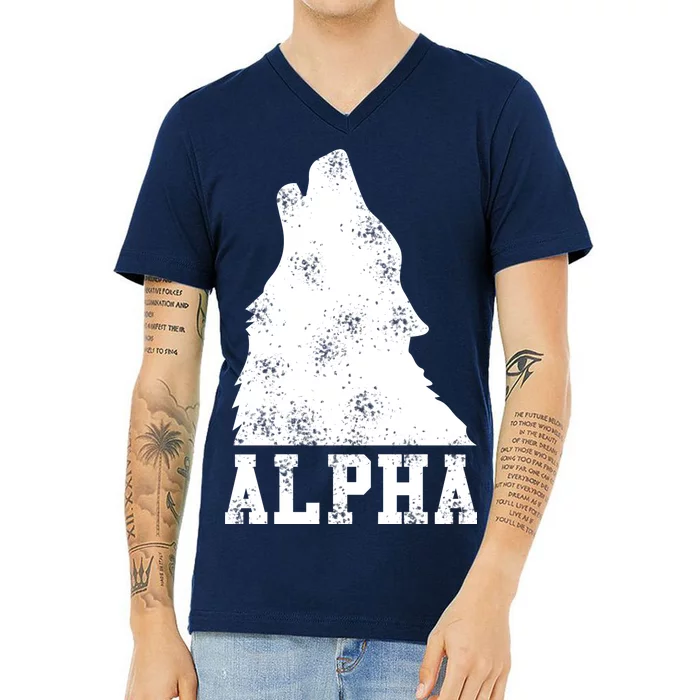 Alpha Wolf V-Neck T-Shirt