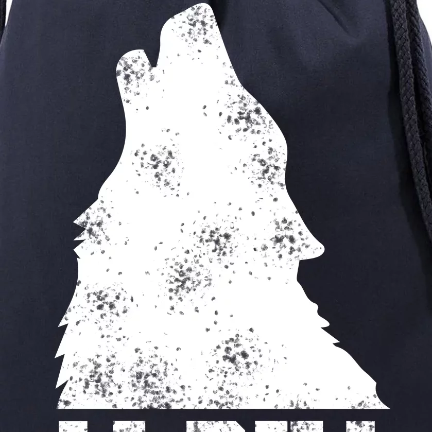 Alpha Wolf Drawstring Bag