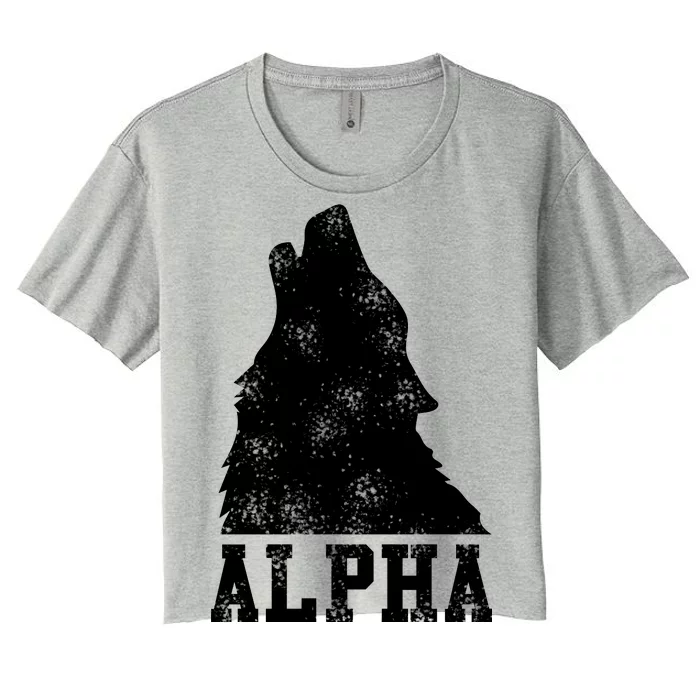 Alpha Wolf Women's Crop Top Tee