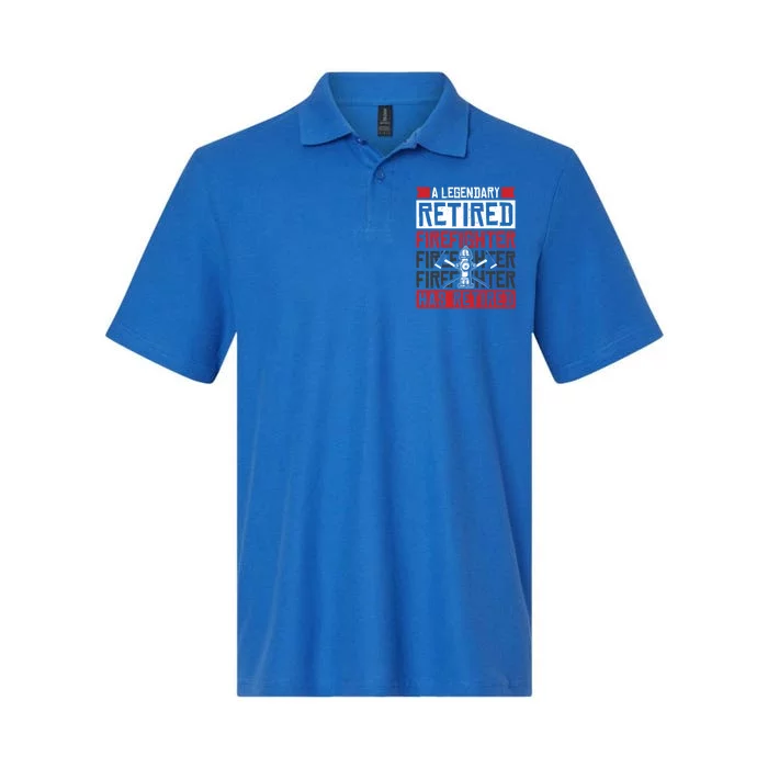 A Legendary Retired Firefighter Has Retired Meaningful Gift Softstyle Adult Sport Polo