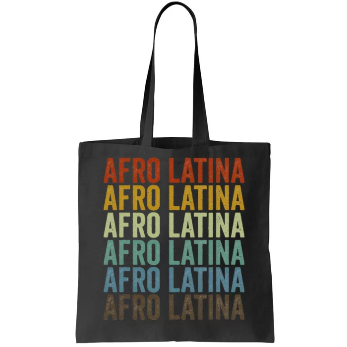 Afro Latina Retro Tote Bag