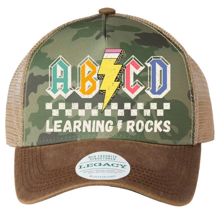 ABCD Learning Rocks Pencil Lightning Teachers Rock Legacy Tie Dye Trucker Hat