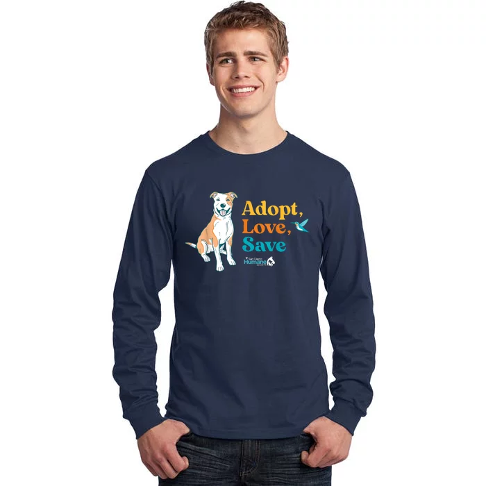 Adopt Love Repeat Rescue Dog Tall Long Sleeve T-Shirt