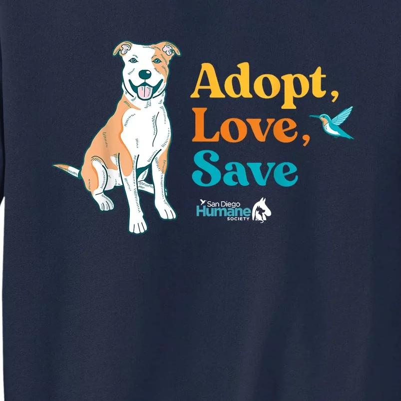 Adopt Love Repeat Rescue Dog Tall Sweatshirt