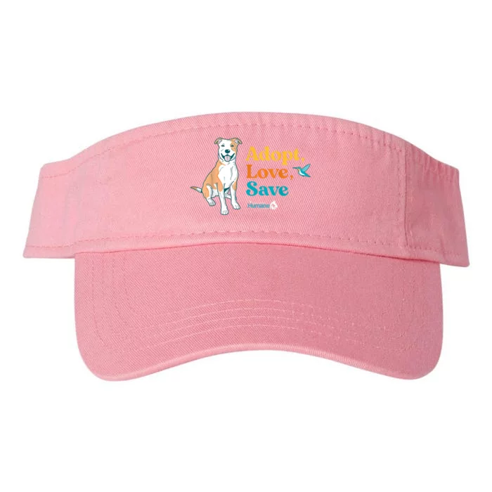 Adopt Love Repeat Rescue Dog Valucap Bio-Washed Visor