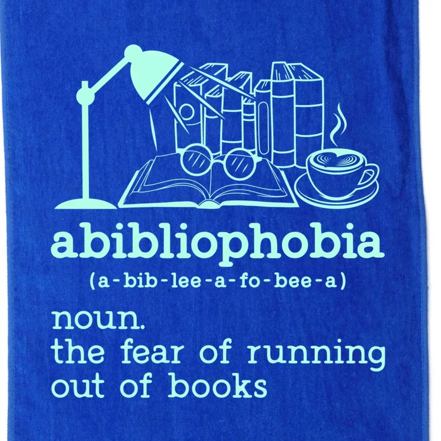 Abibliophobia Librarian Reader Bookish Bookworm Book Lover Gift Platinum Collection Golf Towel