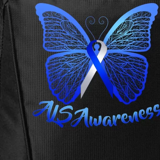 ALS Awareness Butterfly City Backpack