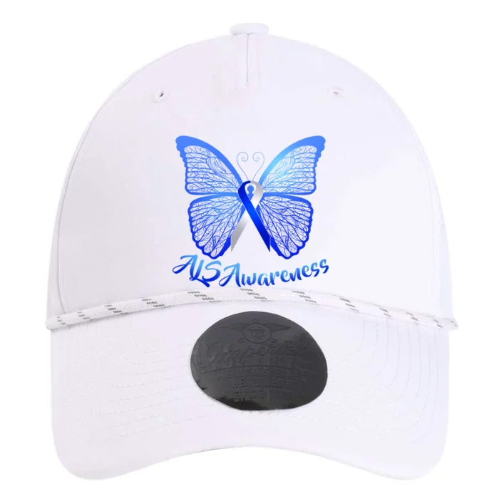 ALS Awareness Butterfly Performance The Dyno Cap