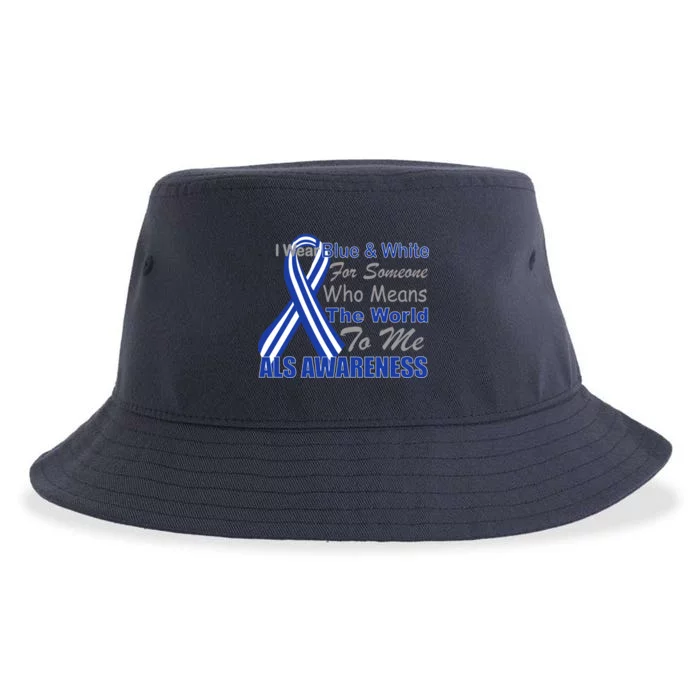 ALS Awareness Mean The World Sustainable Bucket Hat