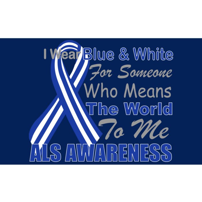 ALS Awareness Mean The World Bumper Sticker