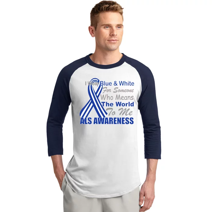 ALS Awareness Mean The World Baseball Sleeve Shirt