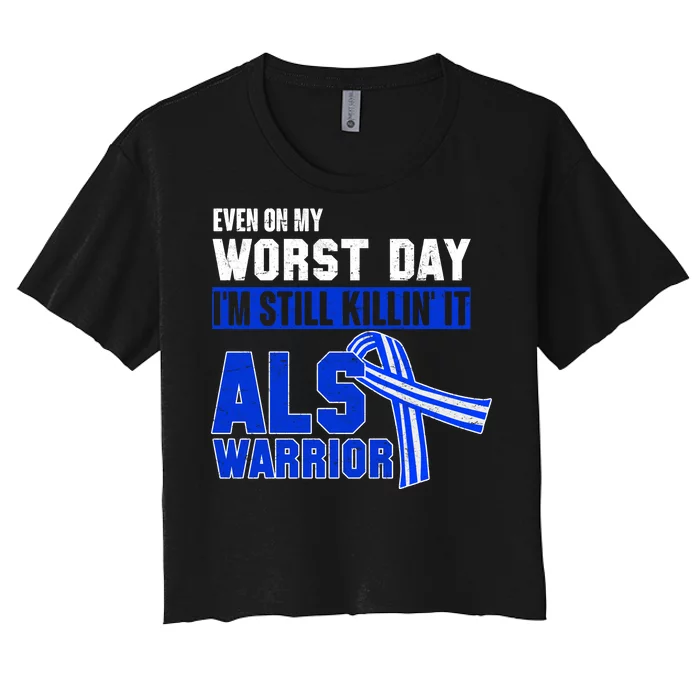 ALS Warrior Women's Crop Top Tee