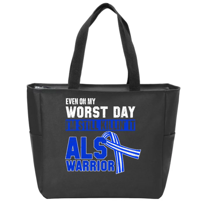 ALS Warrior Zip Tote Bag