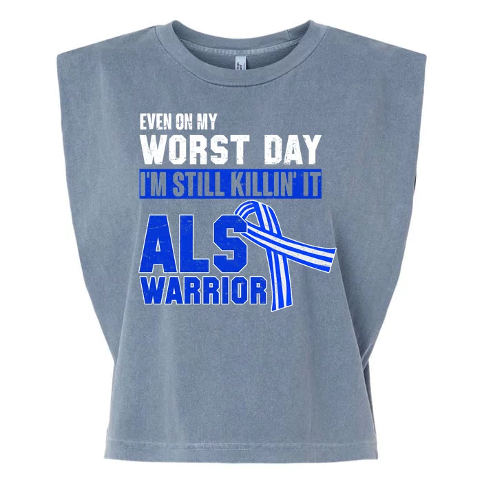 ALS Warrior Garment-Dyed Women's Muscle Tee