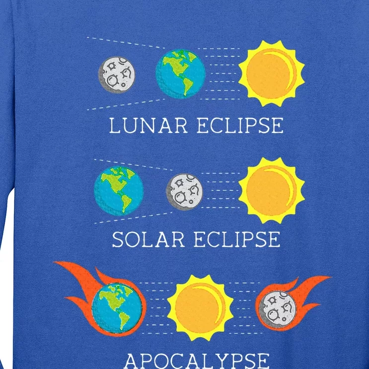 Apocalypse Lunar Solar Eclipse Space Long Sleeve Shirt