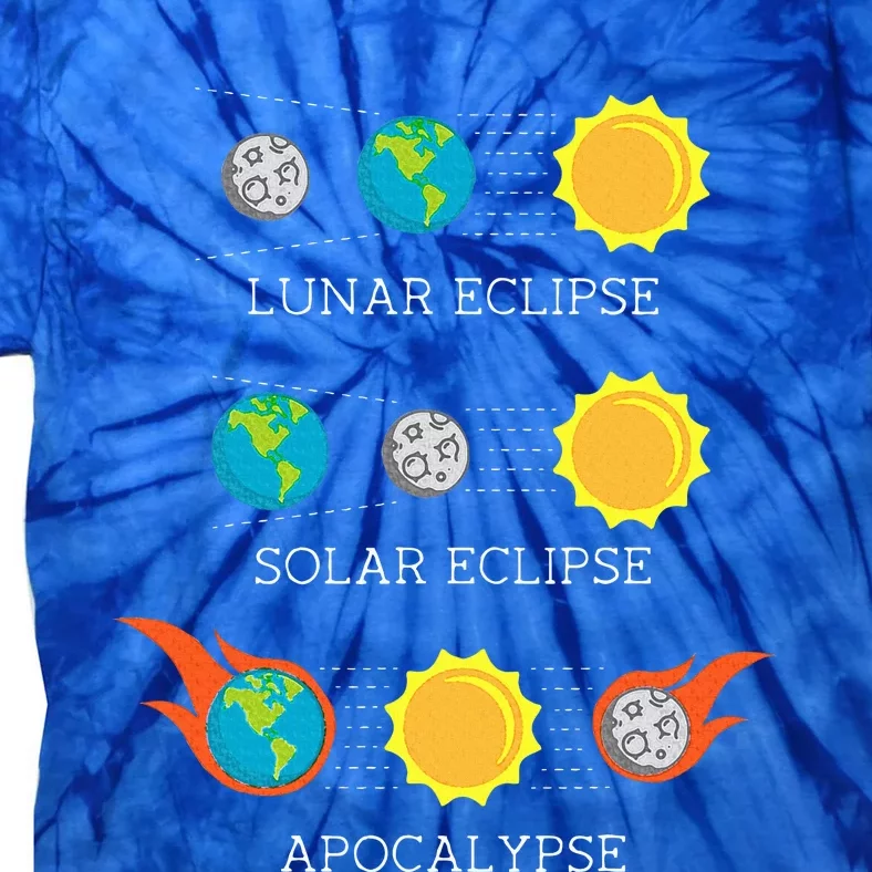 Apocalypse Lunar Solar Eclipse Space Tie-Dye T-Shirt