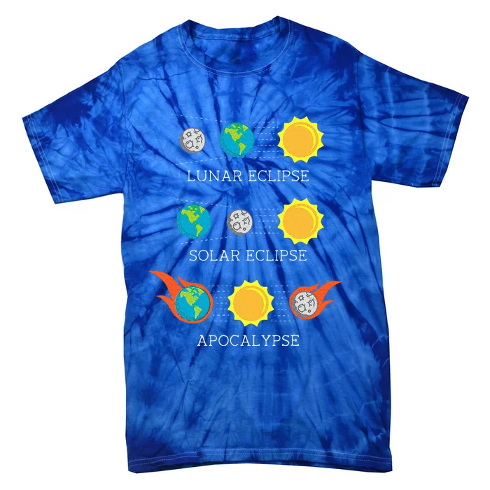 Apocalypse Lunar Solar Eclipse Space Tie-Dye T-Shirt