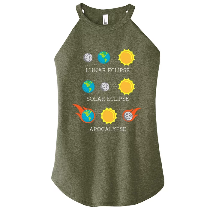 Apocalypse Lunar Solar Eclipse Space Women’s Perfect Tri Rocker Tank