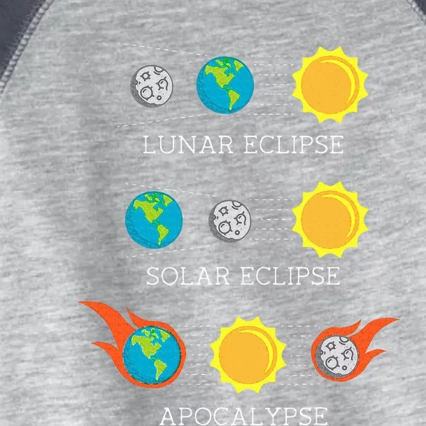 Apocalypse Lunar Solar Eclipse Space Toddler Fine Jersey T-Shirt