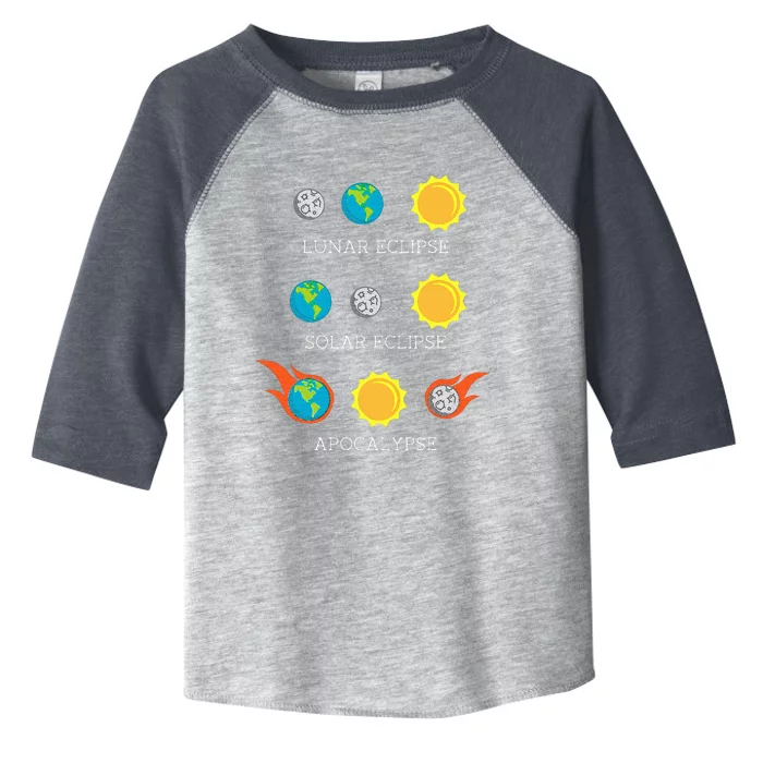 Apocalypse Lunar Solar Eclipse Space Toddler Fine Jersey T-Shirt