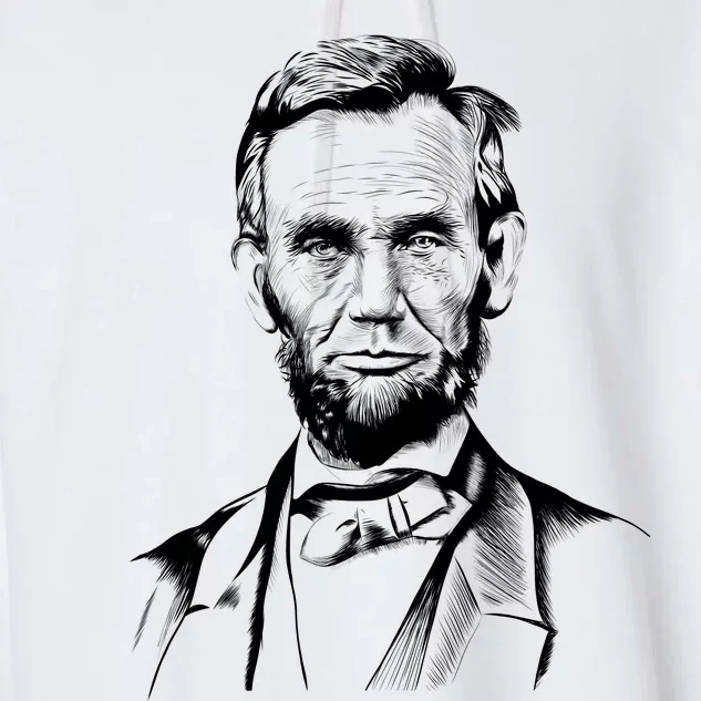 Abraham Lincoln Sketch Garment-Dyed Fleece Hoodie