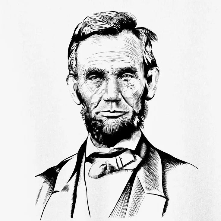 Abraham Lincoln Sketch Toddler T-Shirt