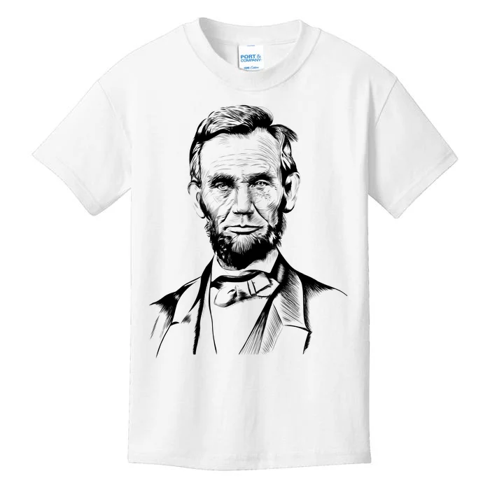 Abraham Lincoln Sketch Kids T-Shirt