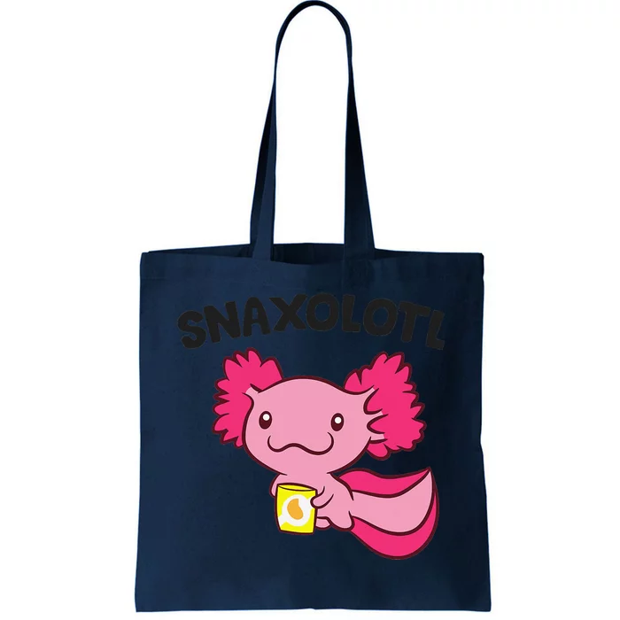 Axolotl Lover Snaxolotl Kawaii Axolotl Food Sweets Tote Bag