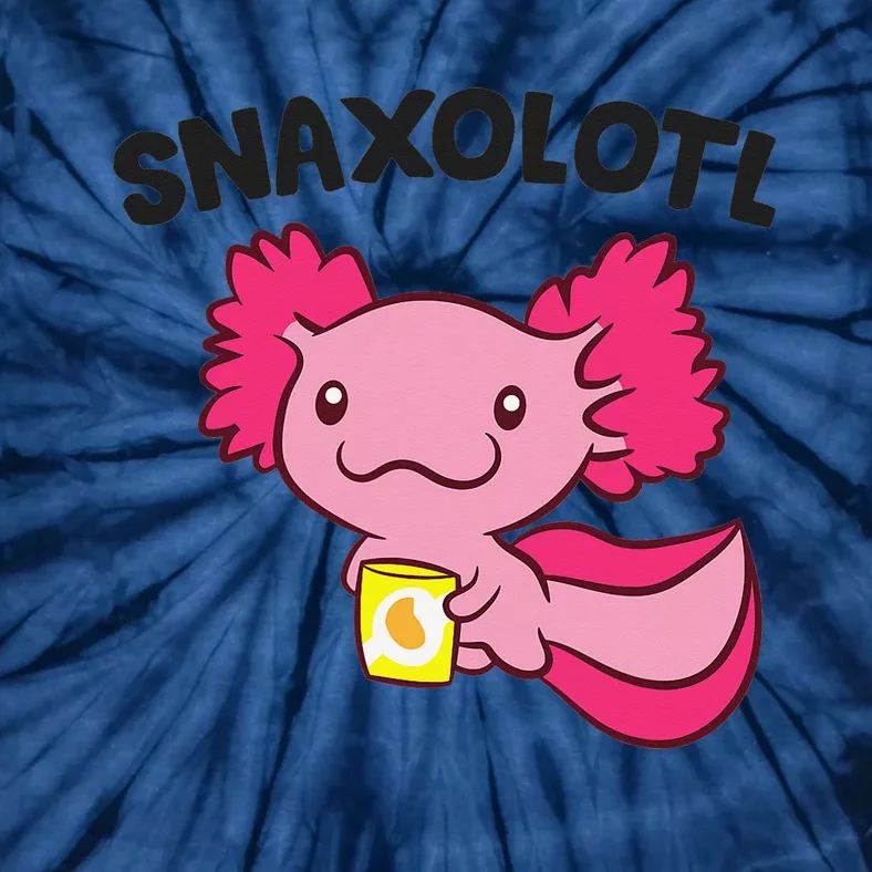 Axolotl Lover Snaxolotl Kawaii Axolotl Food Sweets Tie-Dye T-Shirt