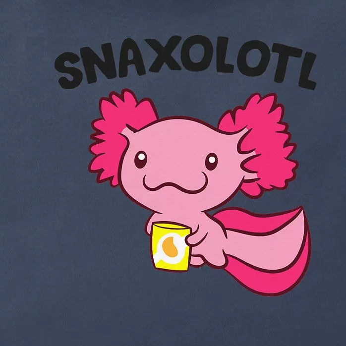 Axolotl Lover Snaxolotl Kawaii Axolotl Food Sweets Zip Tote Bag