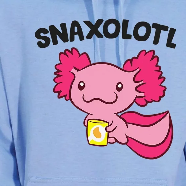 Axolotl Lover Snaxolotl Kawaii Axolotl Food Sweets Unisex Surf Hoodie