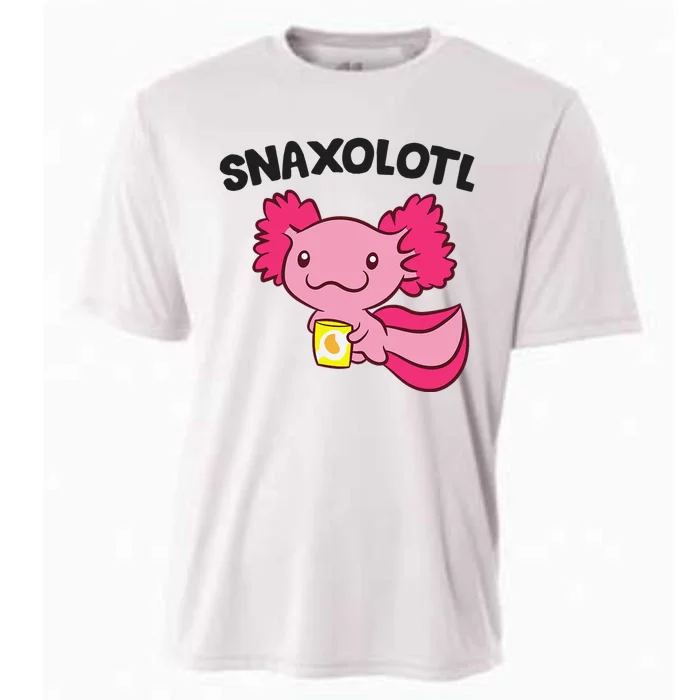 Axolotl Lover Snaxolotl Kawaii Axolotl Food Sweets Cooling Performance Crew T-Shirt