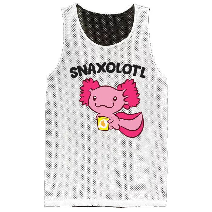 Axolotl Lover Snaxolotl Kawaii Axolotl Food Sweets Mesh Reversible Basketball Jersey Tank