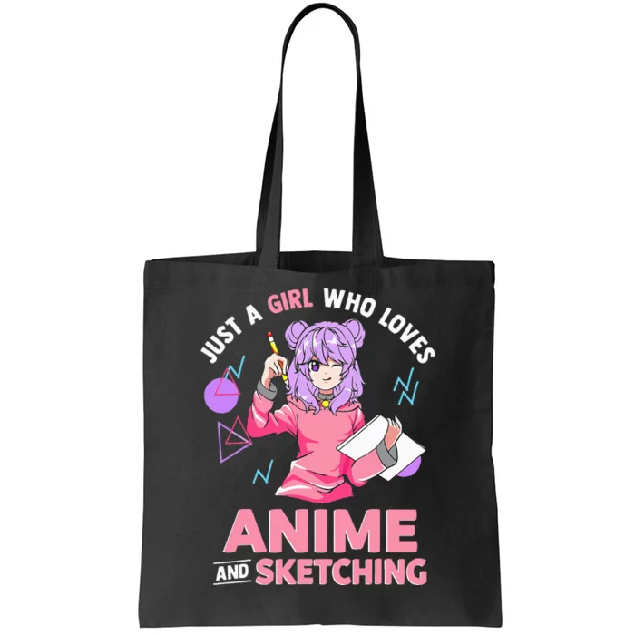 Anime Lover Sketching Enthusiast Tote Bag