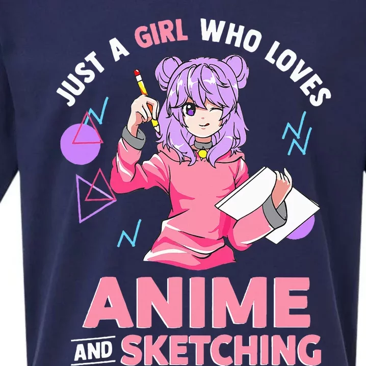 Anime Lover Sketching Enthusiast Sueded Cloud Jersey T-Shirt