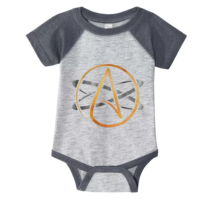 Atheist Logo Science Atom Symbol Question Everything Infant Baby Jersey Bodysuit